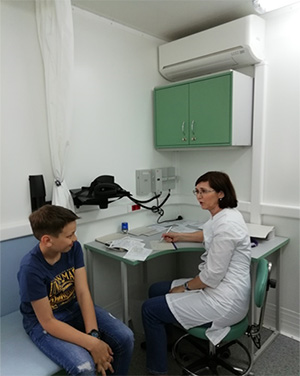 Передвижной медицинский комплекс «Детское здоровье»  в Сарапульском районе